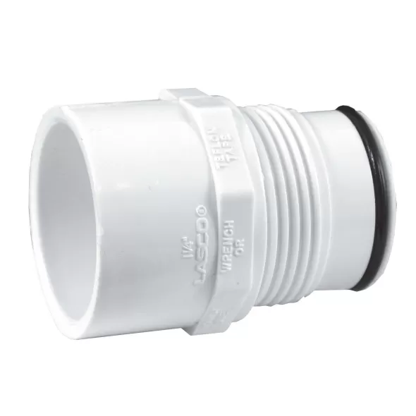 1-1/2" Socket x Acme White PVC Heavy Turf Swing Joint | LSCG310000
