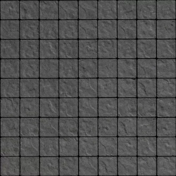 Techo-Bloc Squadra Paver, 3-1/4" x 3-1/4" x 2-3/8", Onyx Black |005659