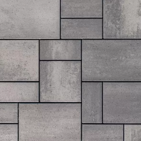 Techo-Bloc Blu 60mm Smooth Paver, 6" x 13", Shale Grey | 007110