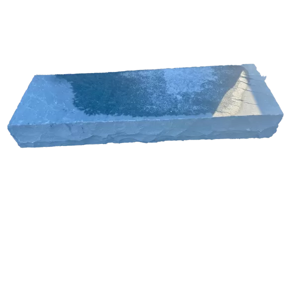 Step, 6" x 16" x 48" Castle Gray 4 Sides Rock Faced Natural Cleft Top | NS-STEP-CASTLEGray-48