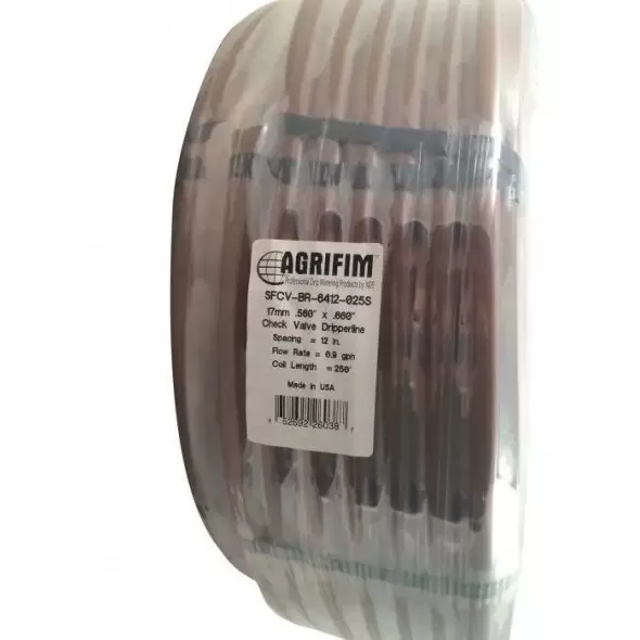 Dripline, 250' 0.9 gph 12" Space Brown