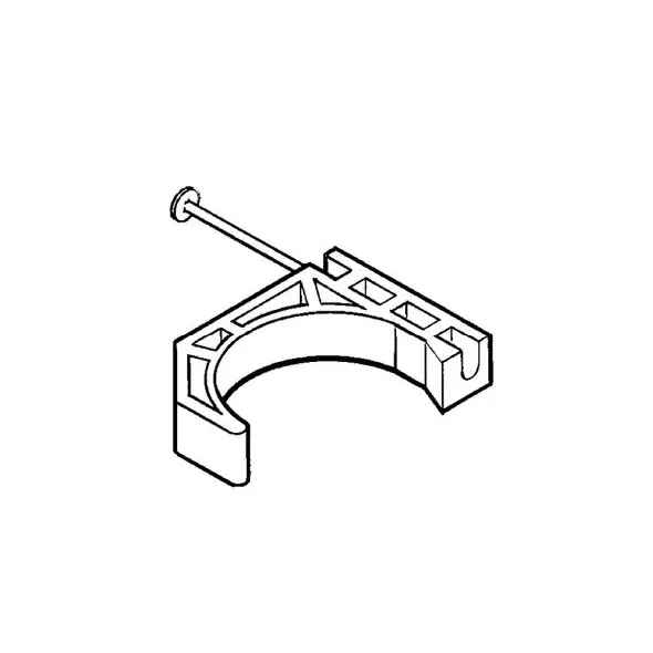 J-Clamp, 3/4" with Nail For PEX Tubing
