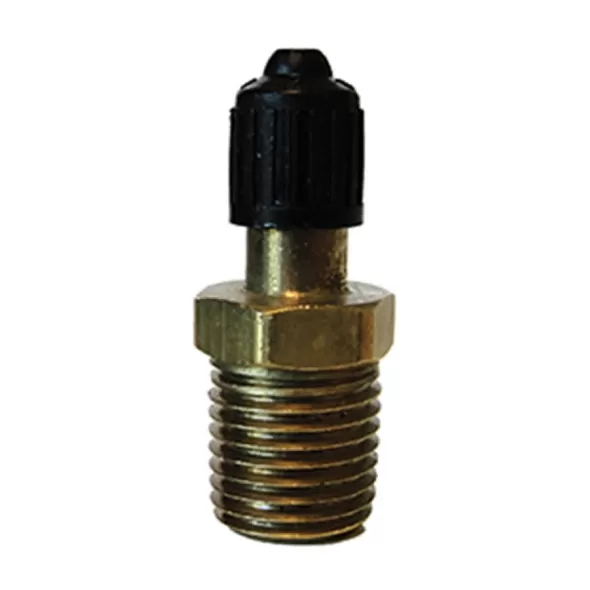 Schrader Air Valve, 1/4" Lead-Free Brass SN-NL Series For Reciprocating and Submersible Pumps Light Spring