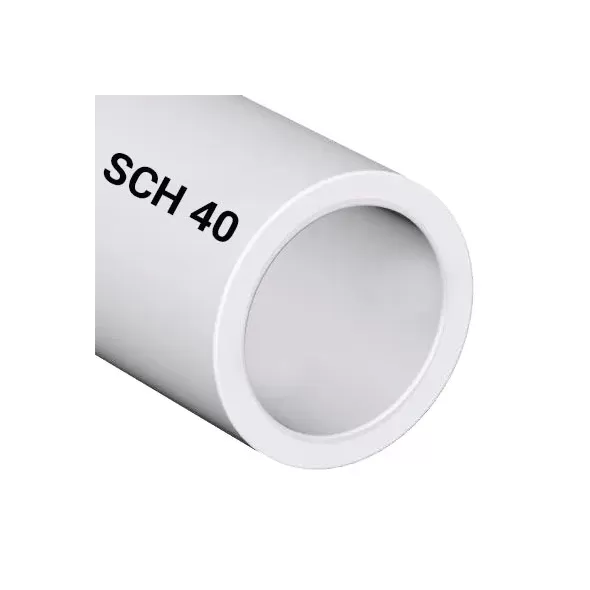 12" x 20' Sch. 40 Bell End White PVC Pipe