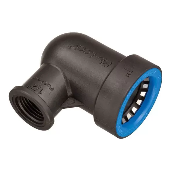 Reducing Elbow, 1" x 1/2"Spigot x FPT Black/Blue