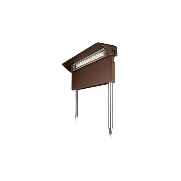 Path Light, 4 W Integrated LED 2700K Weathered Brass Cast Brass