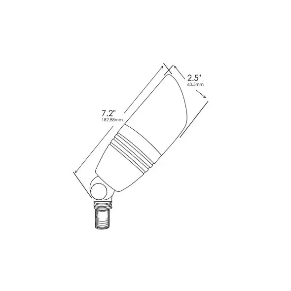 Up Light, 2 to 7 W Ceramic Bi-Pin MR-16 LED Weathered Brass Cast Brass