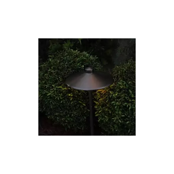 Path Light, Ceramic Bi-Pin G4/GY6.35 Socket LED Weathered Brass Cast Brass