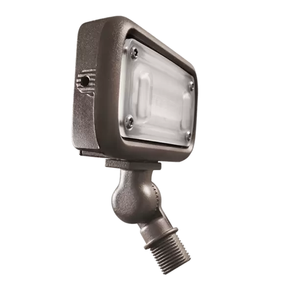 Mini Flood Light, 7 W 150° Beam 2700K Integrated LED Powder Coated Dark Bronze Cast Aluminum