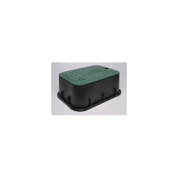 DURA RECT VALVE BOX GREEN W/GREEN LID | DUB1216