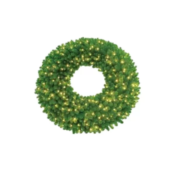 HBL LED 3D Olympia Pine Wreath 48", Warm White | OLWR-48-WW