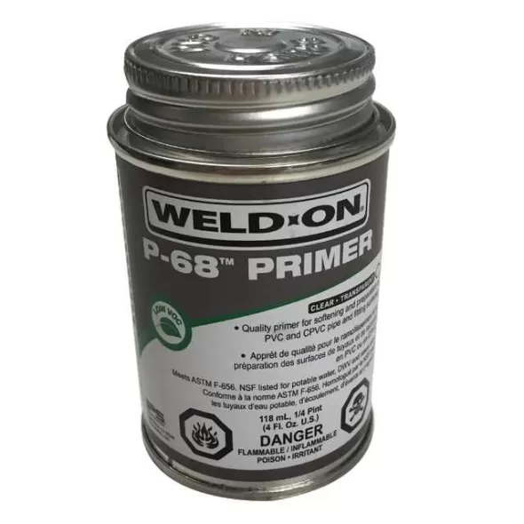 IPS Weld-On P-68 Clear PVC Primer 1/4 pint | 10215