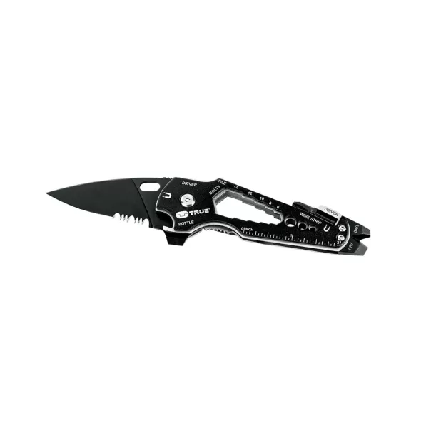 Smart Knife, 1.75" W X 4.375" Close X 6.875" L Open X 0.5" D 420 Stainless Steel Anodized Aluminum | TU6869