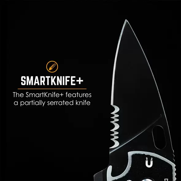 Smart Knife, 1.75" W X 4.375" Close X 6.875" L Open X 0.5" D 420 Stainless Steel Anodized Aluminum | TU6869