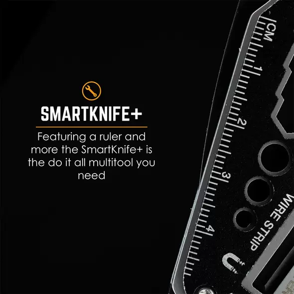 Smart Knife, 1.75" W X 4.375" Close X 6.875" L Open X 0.5" D 420 Stainless Steel Anodized Aluminum | TU6869