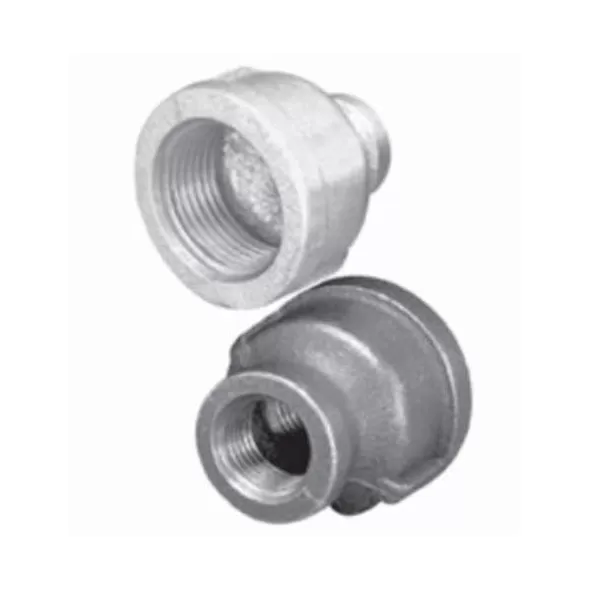 Reducer Coupling, 1-1/2" x 3/4" Female x Female Galvanized Bell | ZMGCPR0704