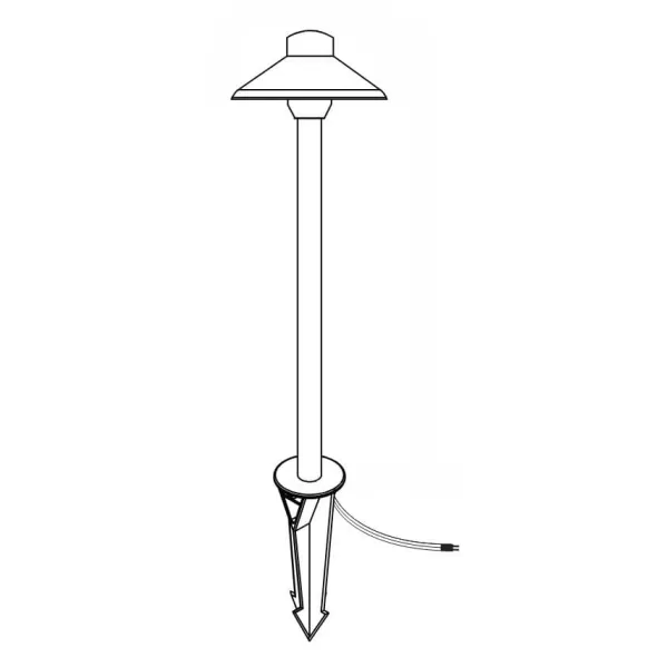 Alliance Pro Series Complete Path Light 3W LED, Brass | PAL105-LED