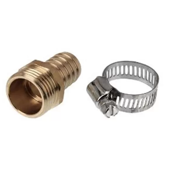 Aqualine Hose Repair Fitting Brass Male 3/4" MHT | AQLBHR34M