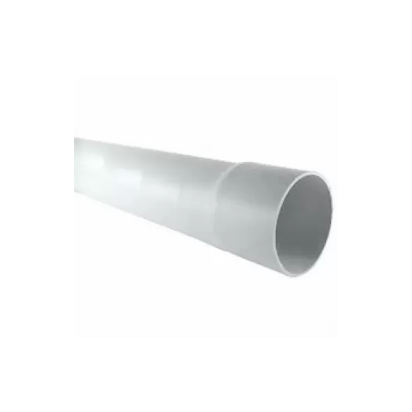 Sewer Pipe, 8" x 20' Bell End White, Solid PVC | KB-3520