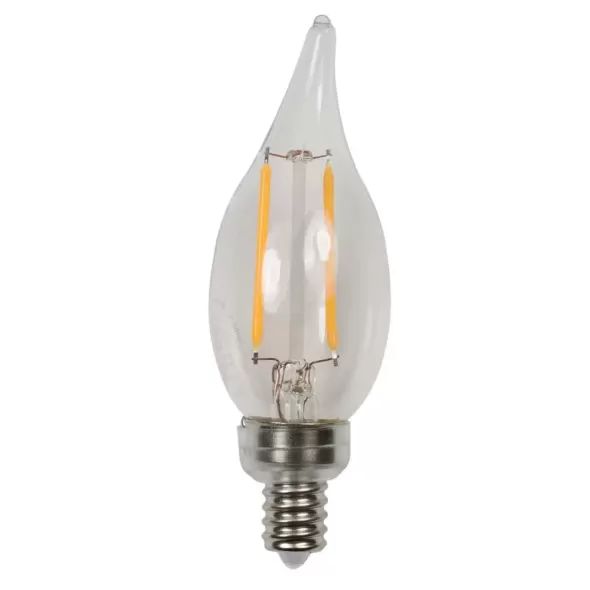 Brilliance LED Candelabra Edge Filament 2700K 12, Clear | CAN-FIL-EDGE-F-2-2700-C-12