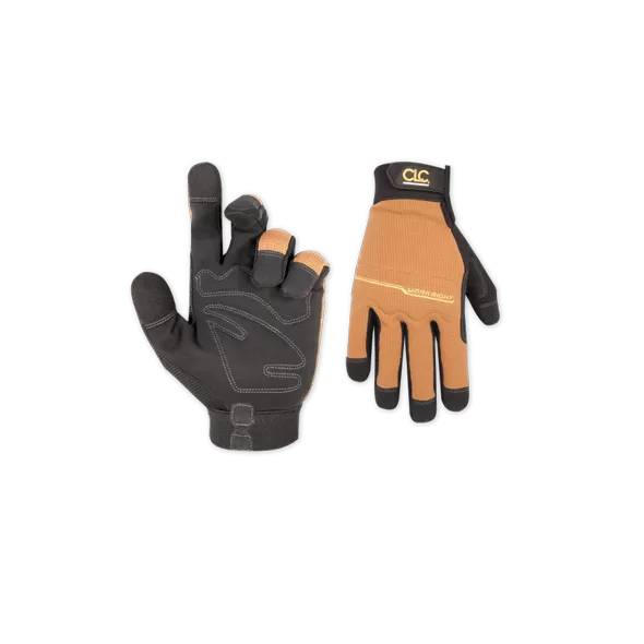 Gloves, Large Padded Synthetic Palm Elastic Hook And Loop Cuff Flexible | 124L