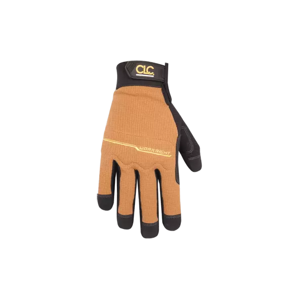 Gloves, X-Large Padded Synthetic Palm Elastic Hook And Loop Cuff Flexible | 124XL