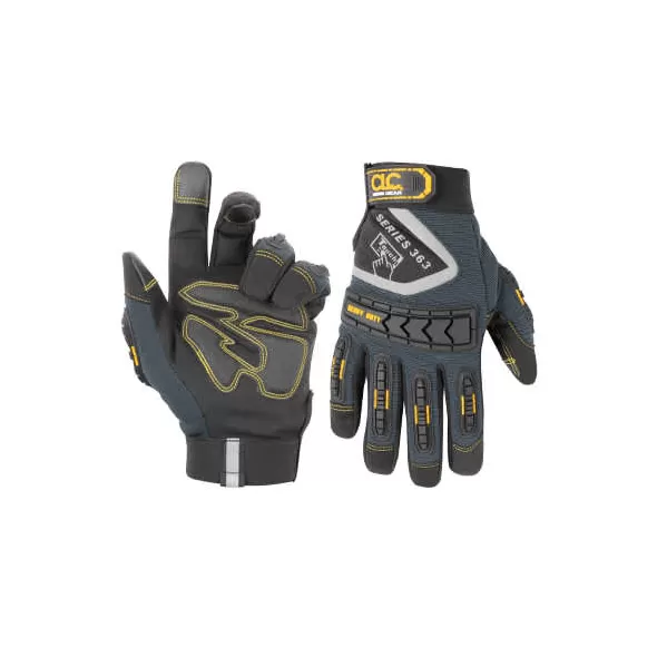 Gloves, X-Large Knitted Synthetic Leather Palm Birdeye Mesh Fabric Back Elastic Cuff | 162XL