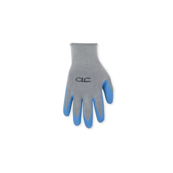 Gloves, Large Cotton/Polyester Knit Natural Latex Rubber Dip Palm Bluegripper | 2030LG