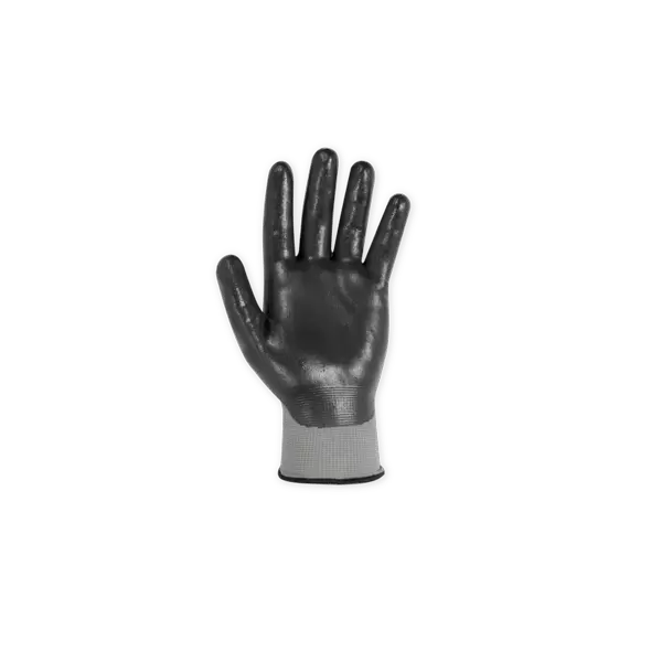 Gloves, Large Nylon Knit Shell Nitrile Dip Palm Blackgripper | 2033L