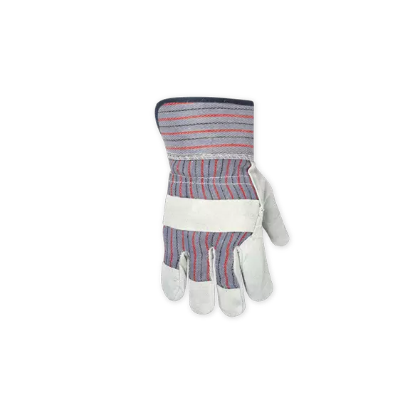 Gloves, Split Leather Back Cotton Back Rubberized Cuff | 2046