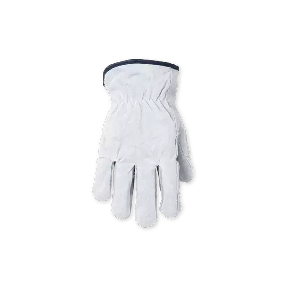 Gloves, Medium Split Cowhide Leather Whiteopen Cuff | 2054M