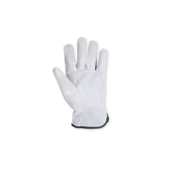 Gloves, Medium Split Cowhide Leather Whiteopen Cuff | 2054M