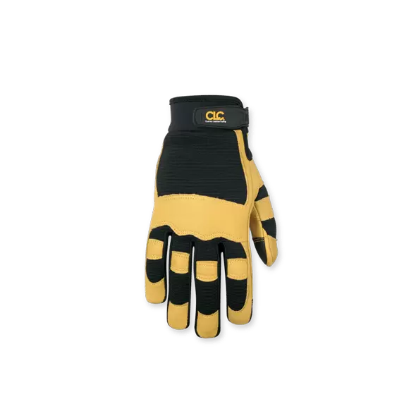 Gloves, Large Pvc Reinforced Palm Neoprene Cuff Lycra Finger Side Panel Leather Knuckle Wrist Cuff | 275L