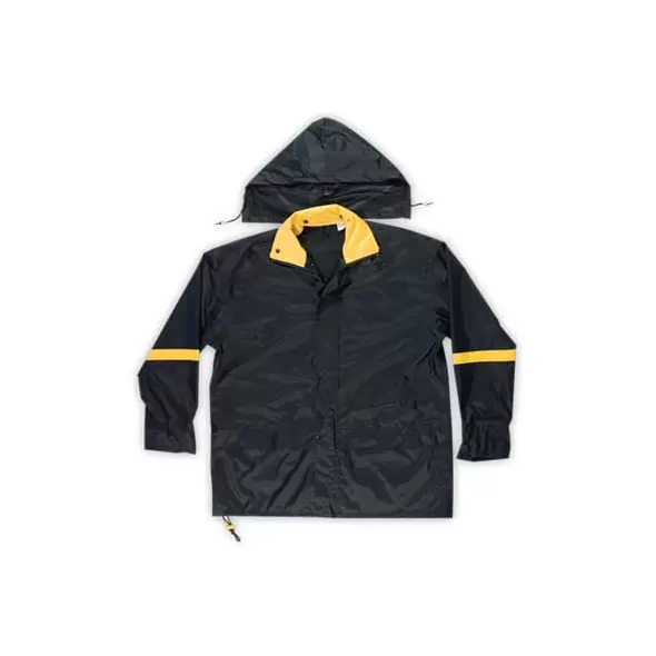 Rain Suit, Large Black Nylon | R103L