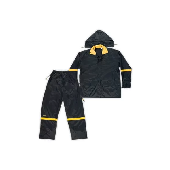 Rain Suit, X-Large Black Nylon | R103X