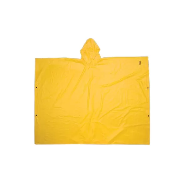 Rain Poncho, Large Yellow Pvc/Vinyl | R10410