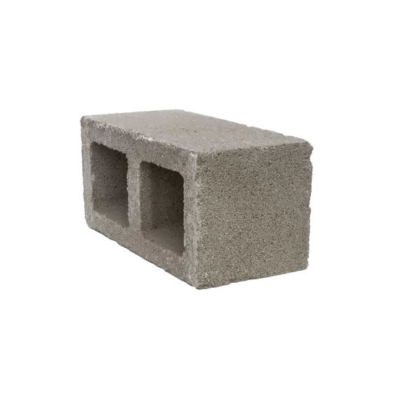 Shot Blast Stone Standard Gray, 8 x 8 x 16" | CONC-NW-STD-GRY-8816