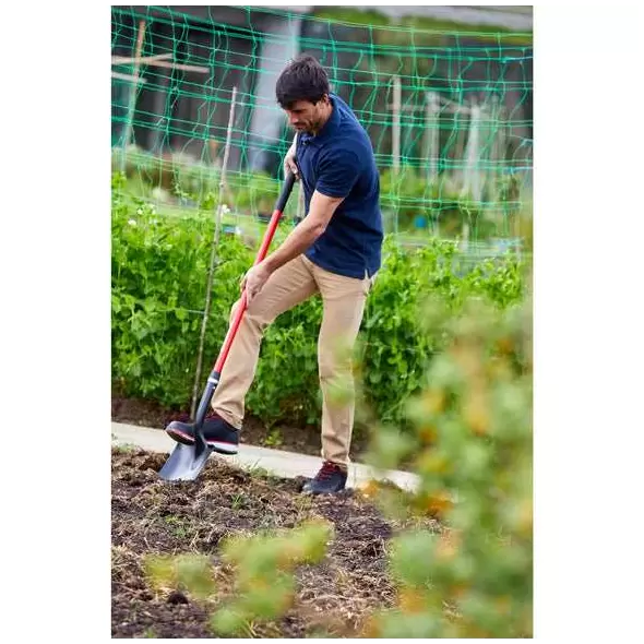 15 Ga Steel Round Point Shovel Fiberglass Handle | SS 26020