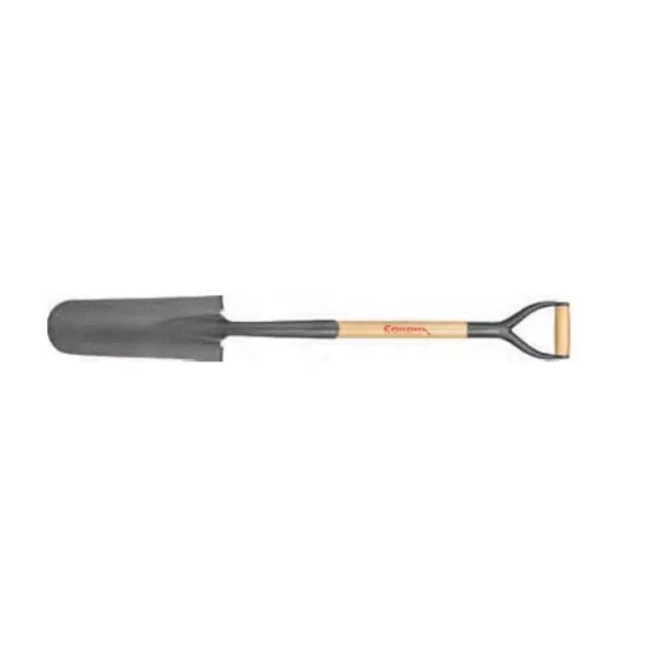 Steel 30" Closed-Back Drain Spadeash Wood Handle | SS 62010
