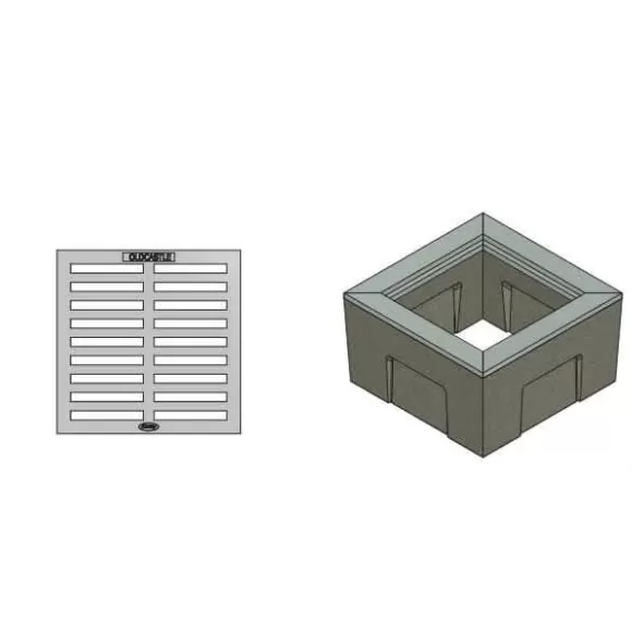 OldCastle Christy V64 Square Drain Box Concrete 18-3/4" x 18-3/8" x 12" | CRSV64