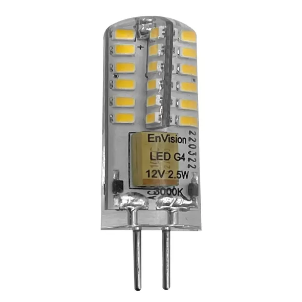 Envision LED Bi-Pin Bulb 3000K 2.5W, Warm White | LED-G4WP-2.5W-WW