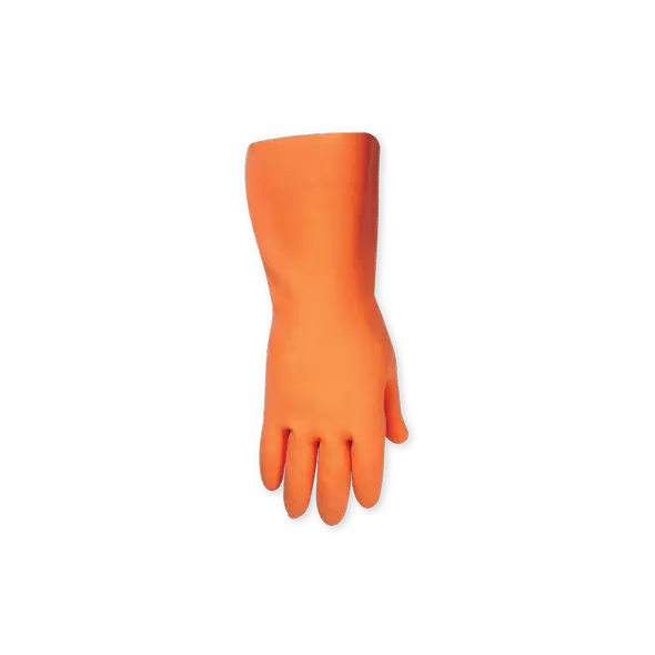 Gloves, Large Orangegauntlet Cuff Embossed | 2308L
