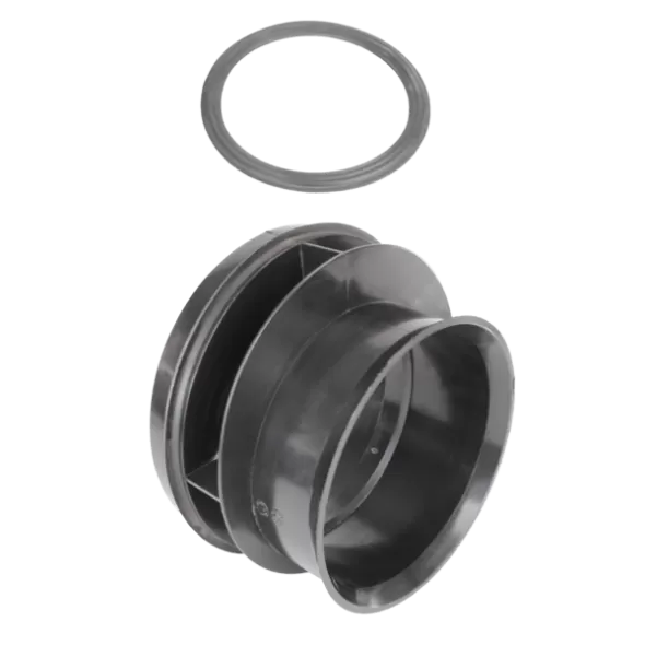 Reducing Coupler, 6" x 4" Spigot x Bell HDPE Poly Water Tight | 0674WT
