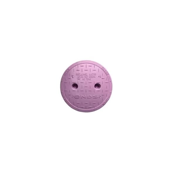 NDS Round Pro-Spec Overlapping Cover Purple 6", W 6-1/2" x L 6-1/2" x H 3/4" | 107CR