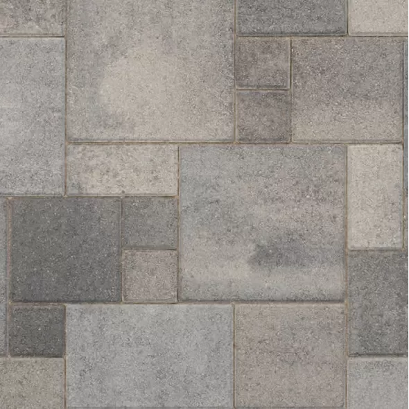 Villa Traditional Retaining Wall, 60 mm Manor 5-Piece, (4x 4, 4 x 8, 8 x 8, 8 x 12, 12 x 12) x 2-3/8" | VILLA-EXPRESS-MANOR