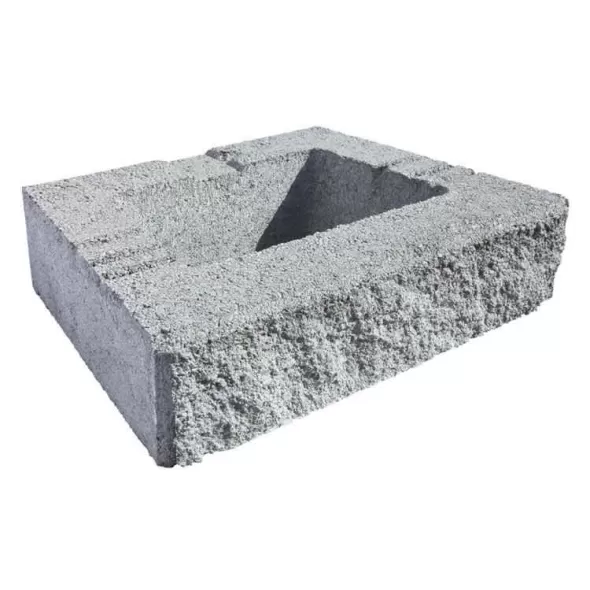 Geostone, Rockwood Universal Retaining Wall, Gray, 4" x 18" x 12" | 6058061663
