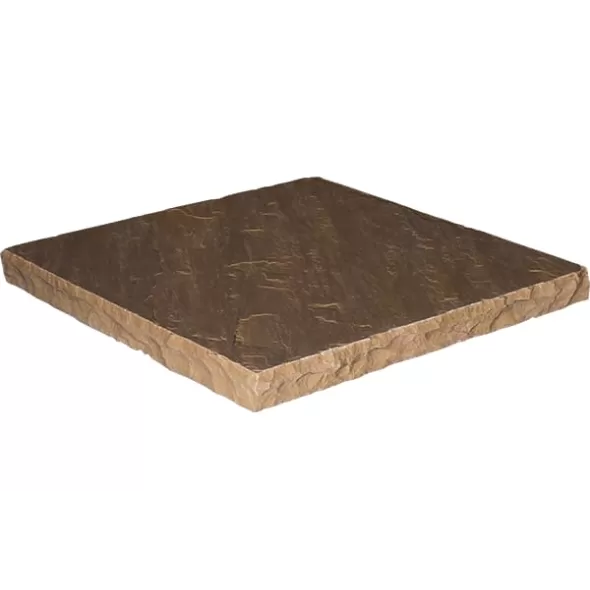 4-Sides Rockfaced Sandstone, Buff, 24 x 24 x 2" | BUFFPCP24242-4RF