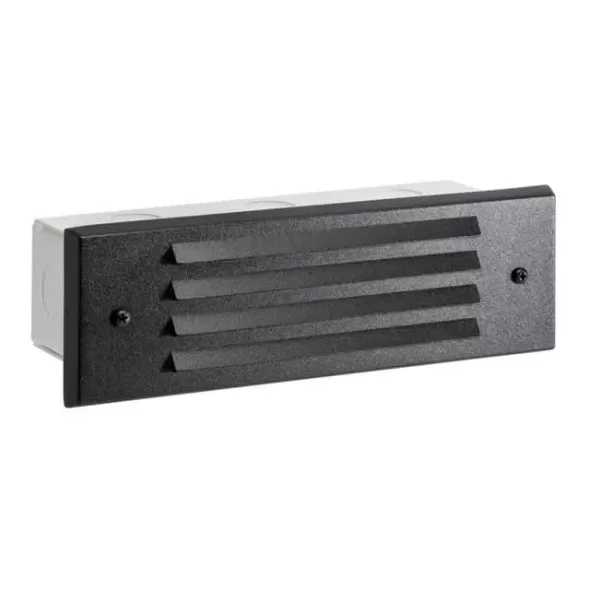 Vista Outdoor Lighting Step & Brick Light Specialty Fixture With Aluminum Housing, Black Finish | SL-4246-B-2.5-W-T3