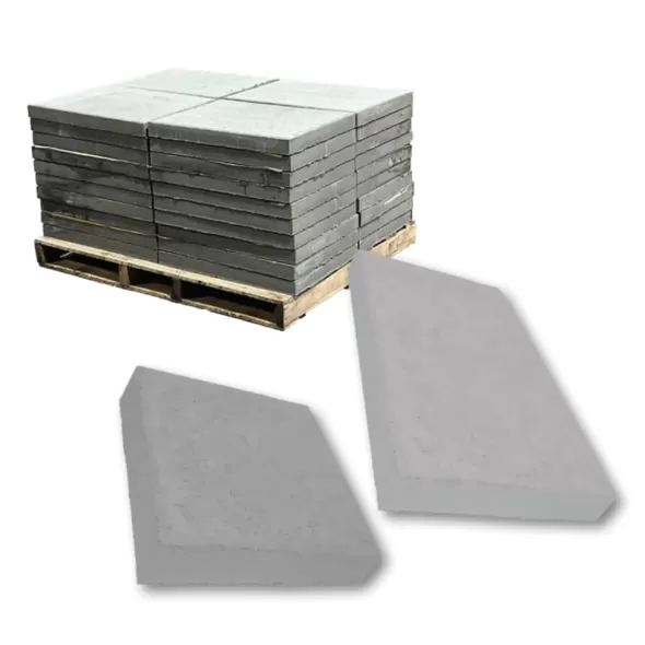Buildmat Stepping Stone Concrete, Gray, 18 x 18" | 40869