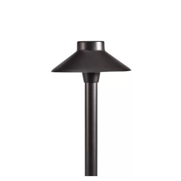 Alliance Outdoor Lighting AL150 Area Light Hat Black Overcoat 6.25”, Brass Construction, Includes A Frosted & Clear Lens